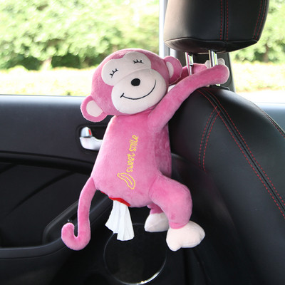 Plīša rotaļu auto salvešu glabāšanai