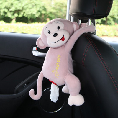 Plīša rotaļu auto salvešu glabāšanai