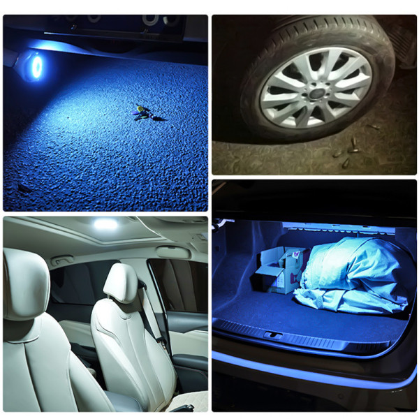 Dekoratyvinė lempa su ledo apšvietimu tinka automobiliui ir bagažinei