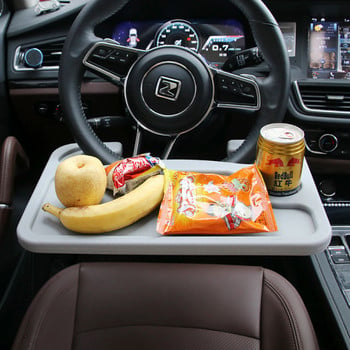 Car steering wheel stand suitable for laptop and for dining