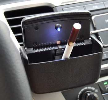 Универсален пепелник за автомобил с капак и LED светлина