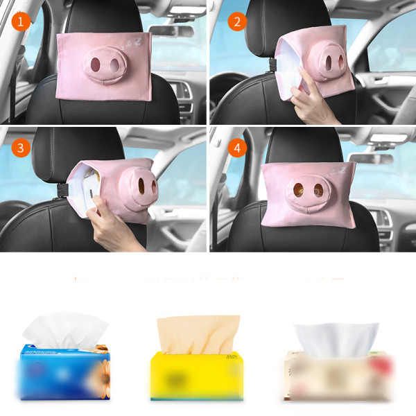 Kreatív textil szalvéta adagoló - autóba