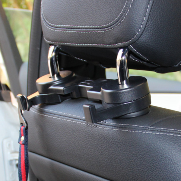 Daugiafunkcinis kablys automobilio sėdynės atlošui