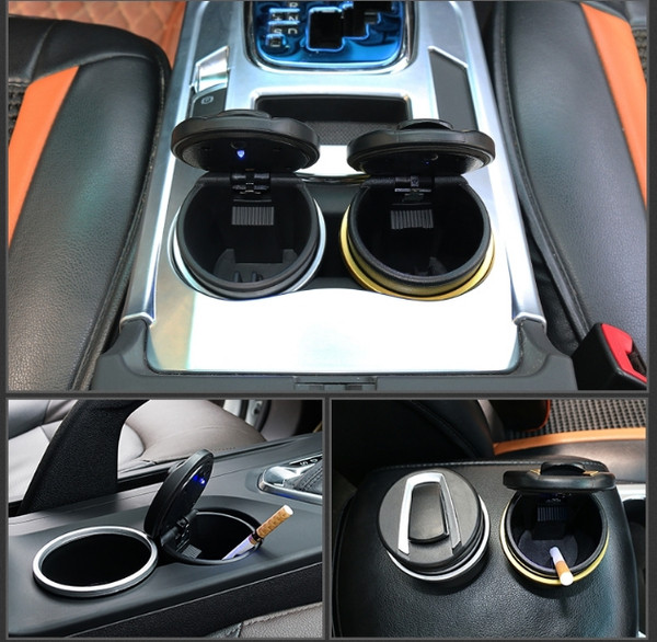 Ugniai atspari peleninė automobiliui su LED indikatoriumi