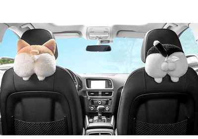 Creative napkin for a car in the form of a plush toy - two models