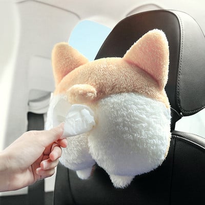 Kūrybinė servetėlė automobiliui pliušinio žaislo pavidalu - du modeliai