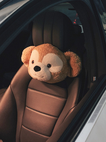Βελούδινο μαξιλάρι σε σχίμα μαϊμού για αυτοκίνητ - δύο μοντέλα