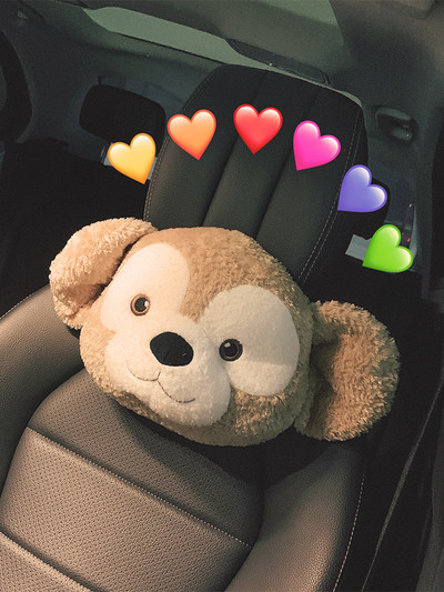 Plush car pillow in the shape of a monkey - two models