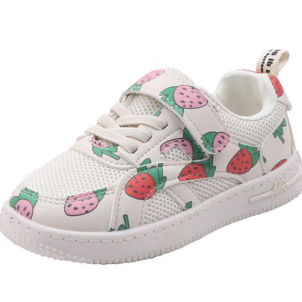 Alkalmi gyerek tornacipő matricával és rátéttel lányoknak