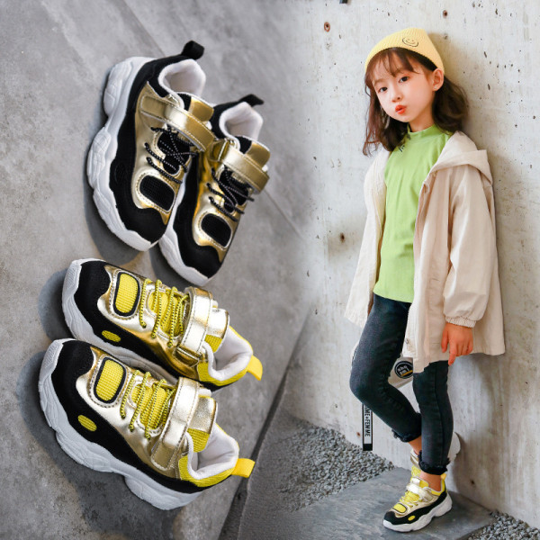 Adidași pentru copii de primăvară cu autocolant pentru fete