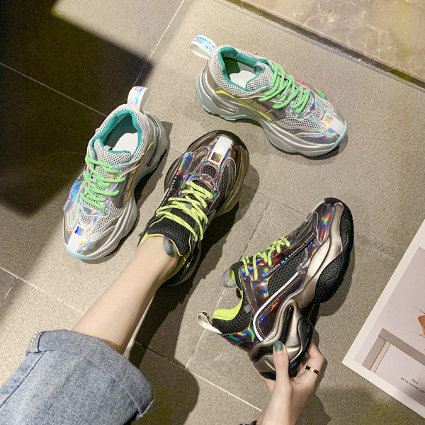 ÚJ Női tavaszi tornacipő színes nyakkendőkkel több színben