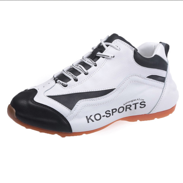 Eco-bőr tornacipő új modellje lapos talppal és fűzővel