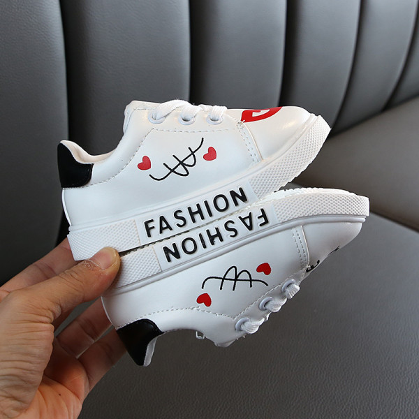 Alkalmi gyerek tornacipő feliratokkal lányoknak