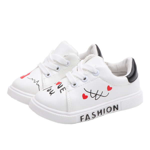 Alkalmi gyerek tornacipő feliratokkal lányoknak