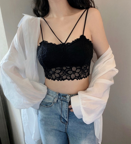 Új modell csipke melltartó vékony pántokkal