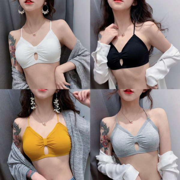 Napi női melltartó párnákkal és vékony pántokkal