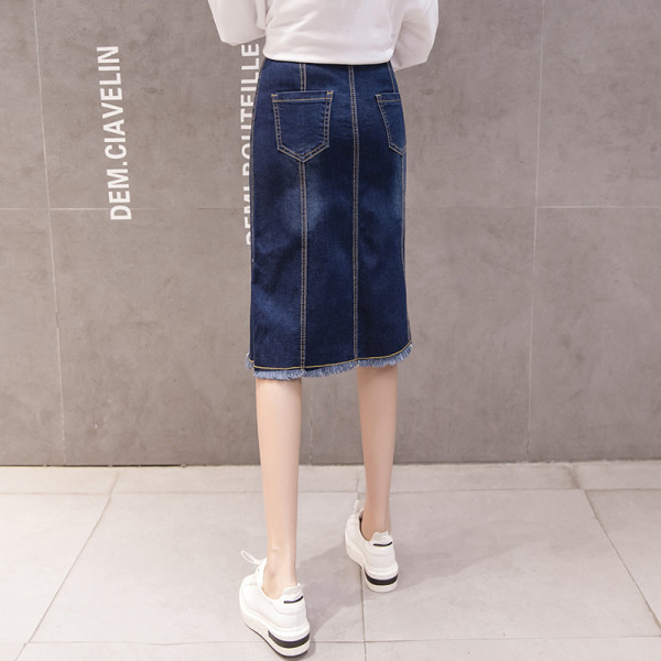 Magas derekú farmerszoknya