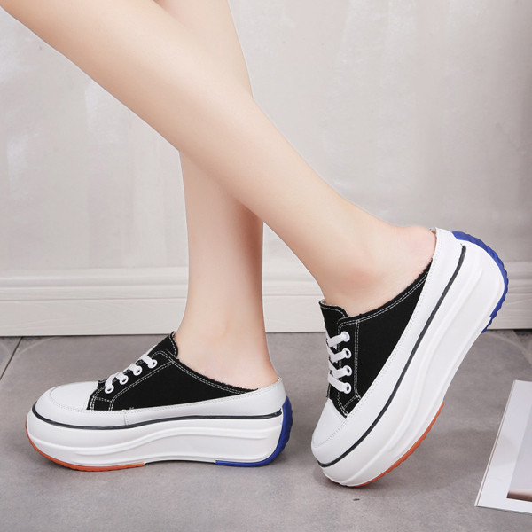 Nyári alkalmi cipő új modellje magas talppal