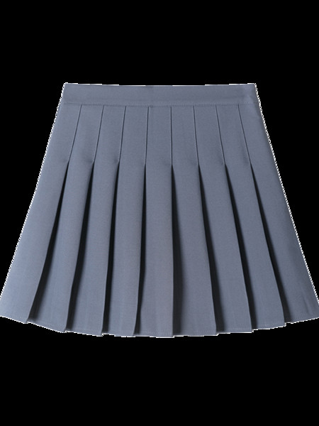 Redős női szoknya A-vonallal, magas derékkal