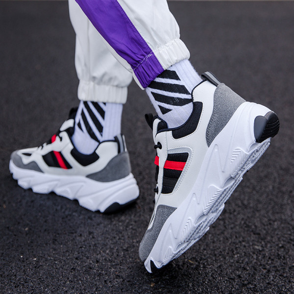 Alkalmi férfi tavaszi-őszi tornacipő fűzős, lapos talppal