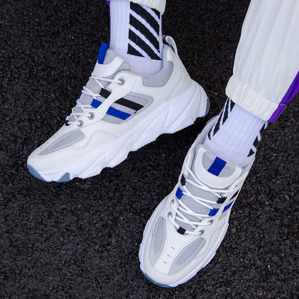 Alkalmi férfi tavaszi-őszi tornacipő fűzős, lapos talppal