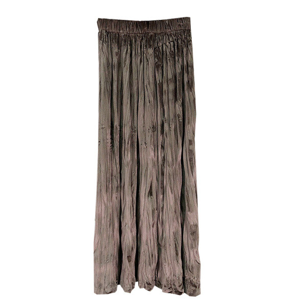 Új modell hosszú redős szoknya gumírozott derékkal