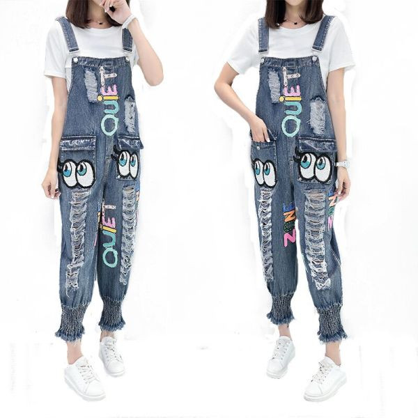 Naiste vabaaja kombinesoon tikandi ja taskutega