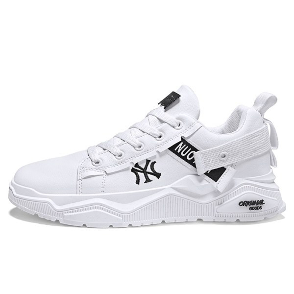 Öko bőrből készült, fűzős férfi tavaszi tornacipő