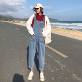 Új modell alkalmi farmer overall zsebekkel - széles modell