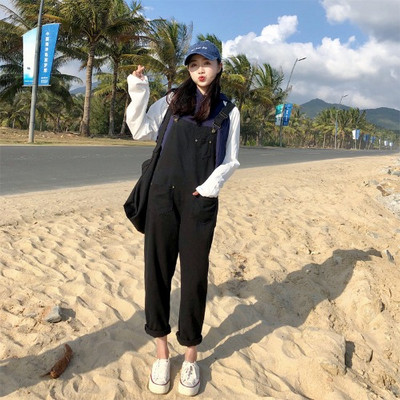 Új modell alkalmi farmer overall zsebekkel - széles modell