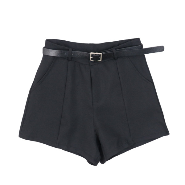 Sima modell alkalmi rövidnadrág magas derékkal