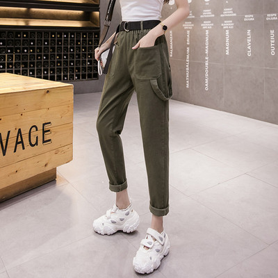 Alkalmi női nadrág egyenes modell magas derékkal