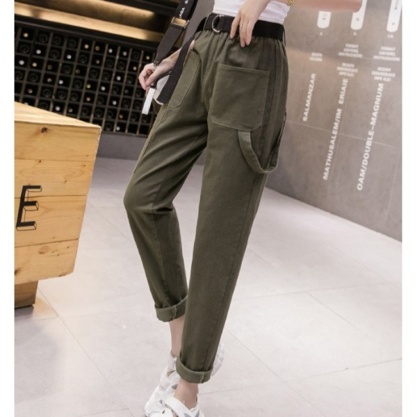 Alkalmi női nadrág egyenes modell magas derékkal