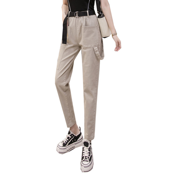 Alkalmi női nadrág egyenes modell magas derékkal