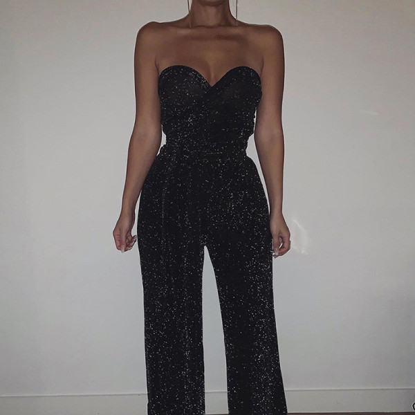 Új modell korszerű női hosszú overall fényes hatással