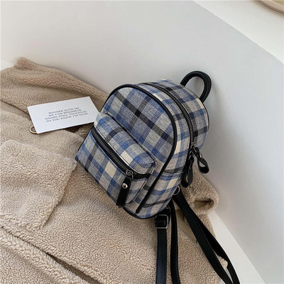 Mindennapi női kockás hátizsák