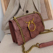 Naiste kaasaegne pika sanga ja metallist kinnitusega ökonahast kott