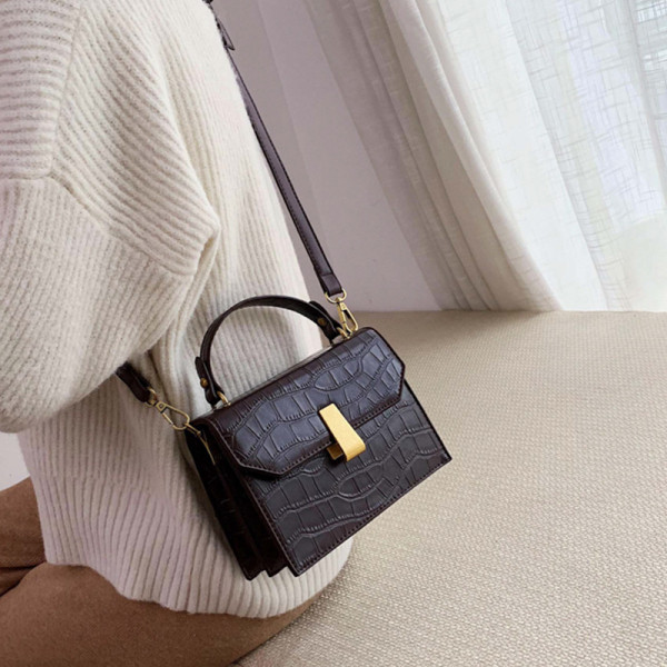 Modern női bőrtáska hosszú és rövid fülekkel