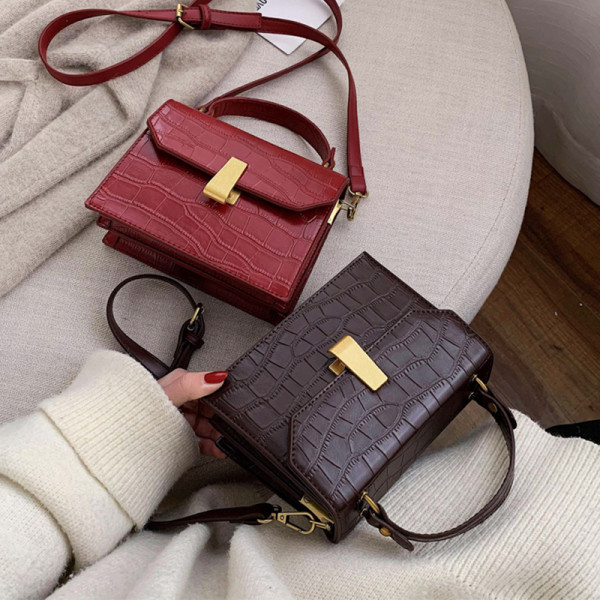 Modern női bőrtáska hosszú és rövid fülekkel