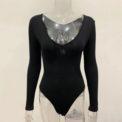 Igapäevane pikkade varrukatega velvettrikoost naiste body