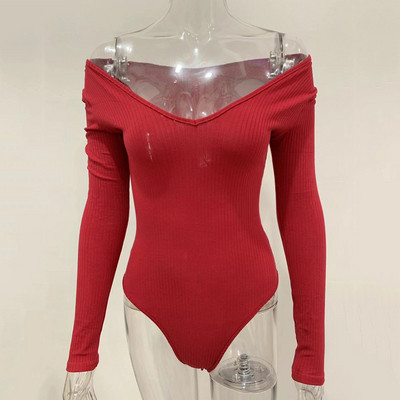 Igapäevane pikkade varrukatega velvettrikoost naiste body