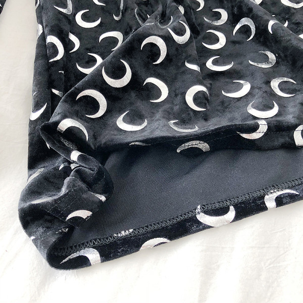 Bársony női tunika ovális nyakkivágással