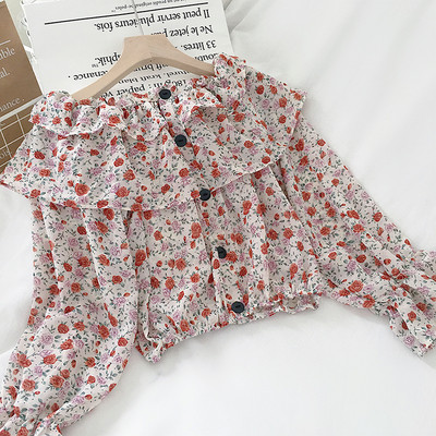 Lilleline daamipluus pikkade varrukate ja nööpidega