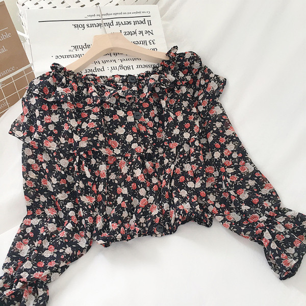 Lilleline daamipluus pikkade varrukate ja nööpidega