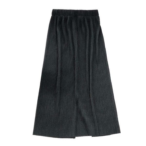 Hosszú női hajtogatott szoknya magas derékkal