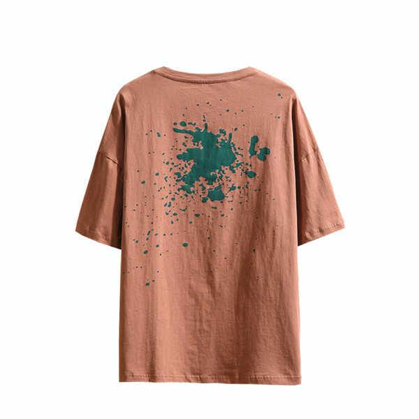 Új modell pamut férfi póló széles modell rátéttel