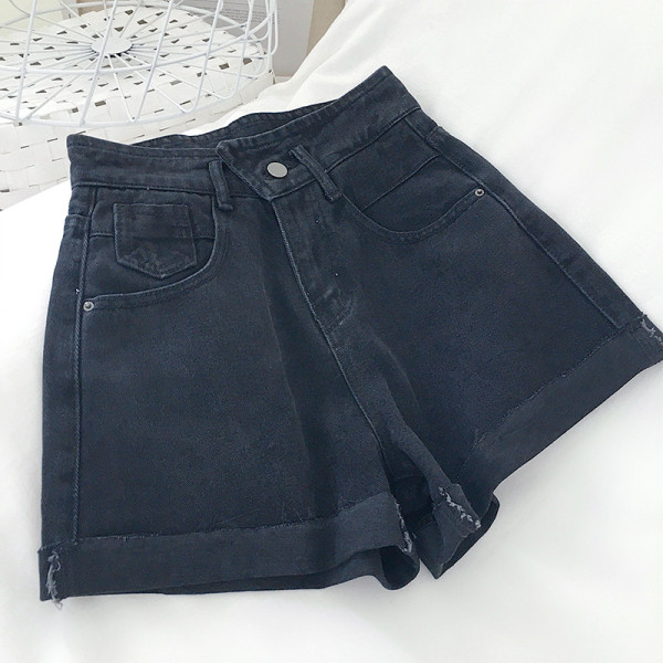 Divatos farmer rövidnadrág magas derékkal