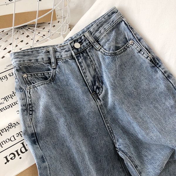 Retro női farmer magas derékkal - széles modell