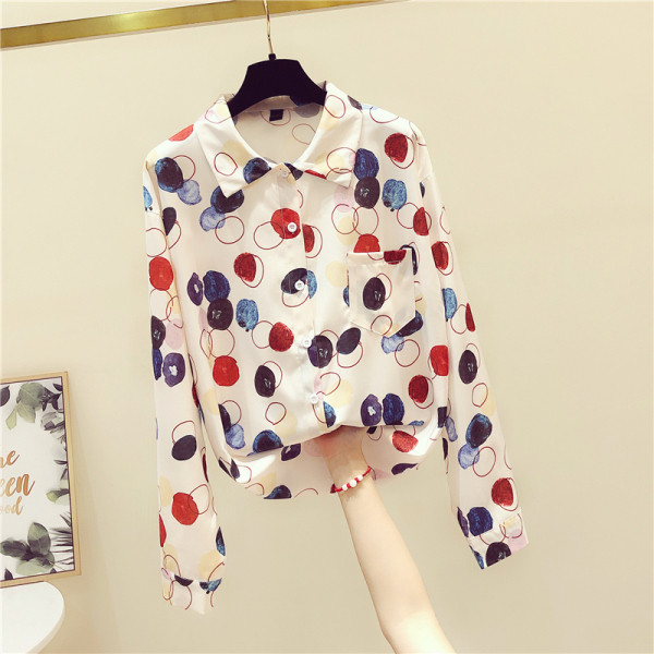 Női tavaszi-őszi ing klasszikus gallérral