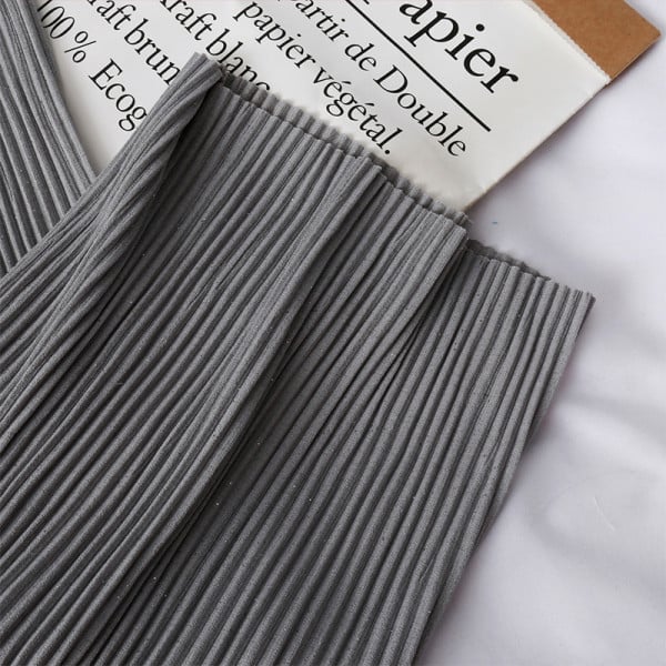 Aktuális női hajtogatott nadrág széles modell, magas derékkal